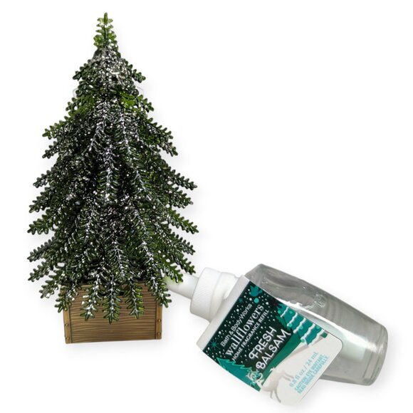 Bath & Body Works Pine Christmas Tree Wallflower Light Up Plug In w/Bulb Refill - Picture 1 of 11